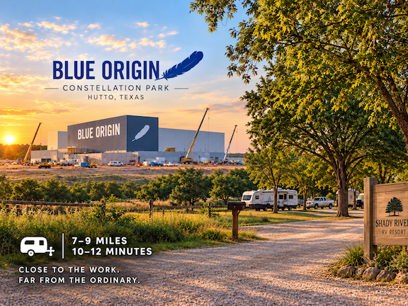 Blue Origin Is Coming to Hutto: RV Sites 10 Minutes from Constellation Park